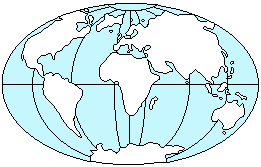 Map of earth as it is today