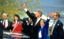 Photo of U.S. President Bill Clinton at a political event