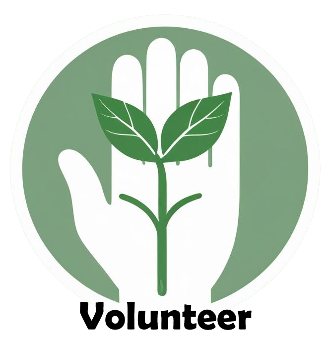 Logo image that leads to volunteer page