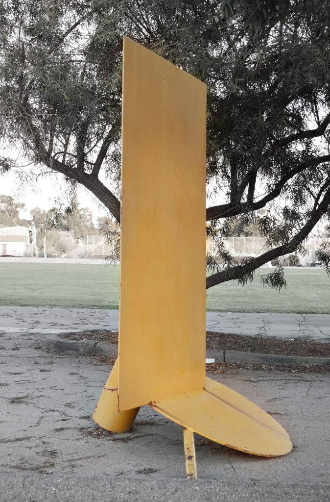 yellow sculpture