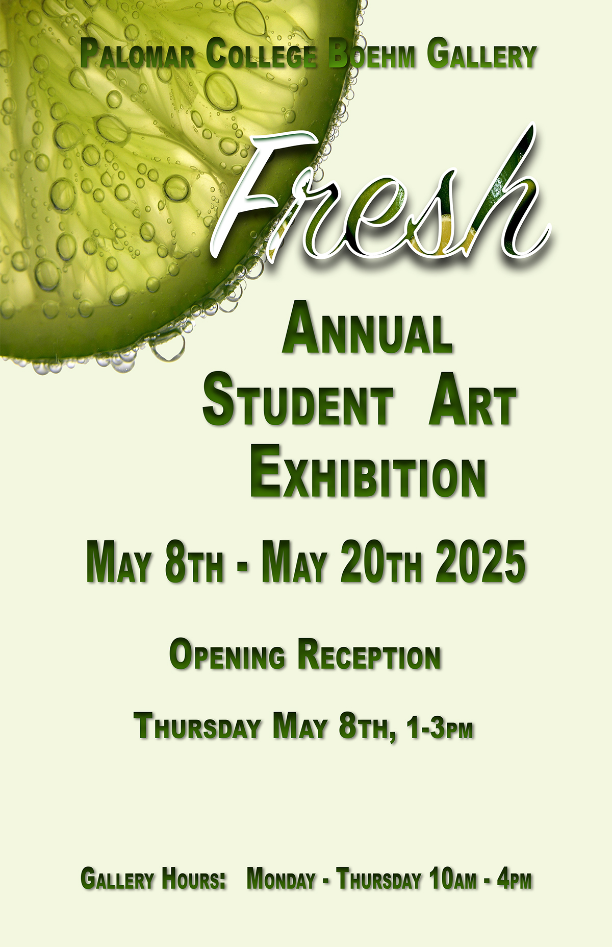 Student exhibition poster