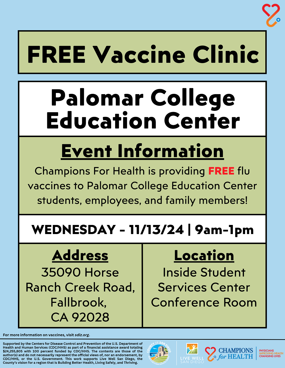 Vaccination Event at Fallbrook Center