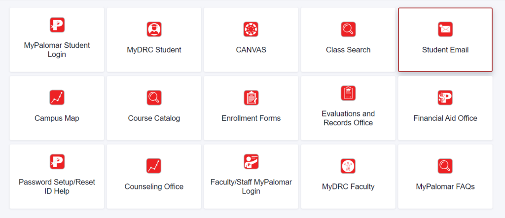 MyPalomar Student Email Springboard