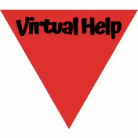 Virtual Help Arrow Pointing Below