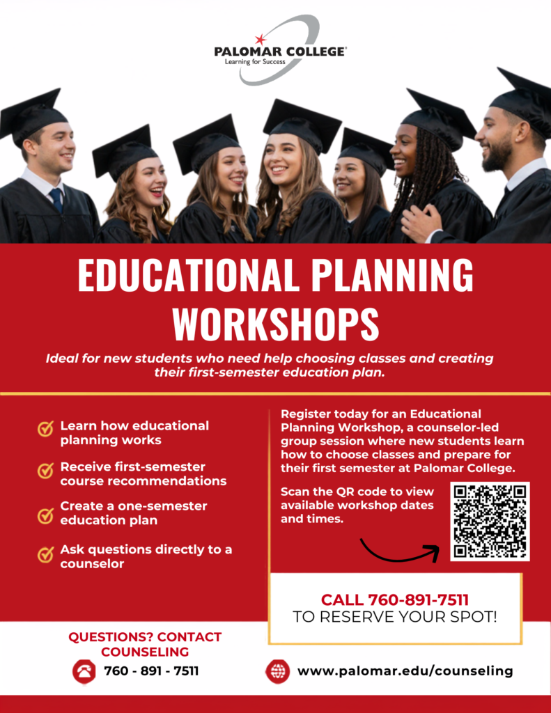 Educational Planning Workshops Flyer
