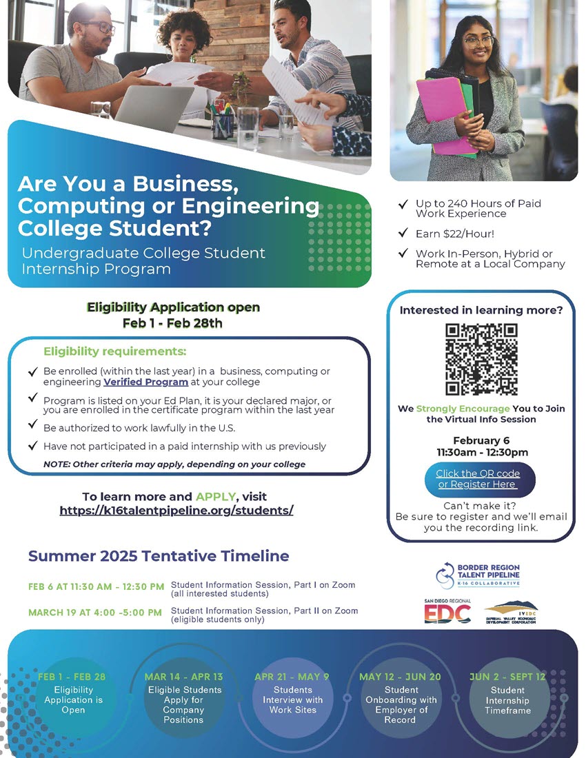 K-16-Internship-Student-Flyer_Summer-2025