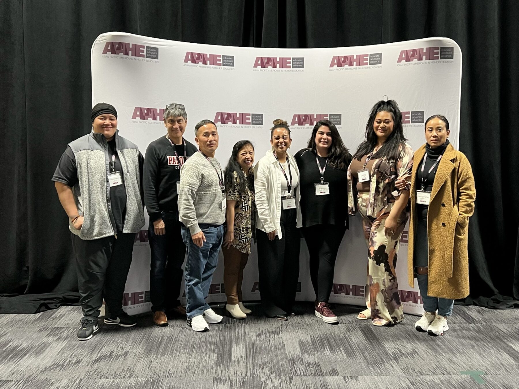 Palomar college employees and students attending the Asian Pacific Americans in Higher Education (APAHE) 2024
