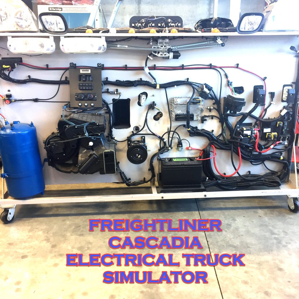 Freightliner Cascadia electrical truck simulator