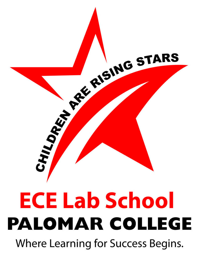 ECE Lab School Logo; Red star with the words "children are rising stars" on it.