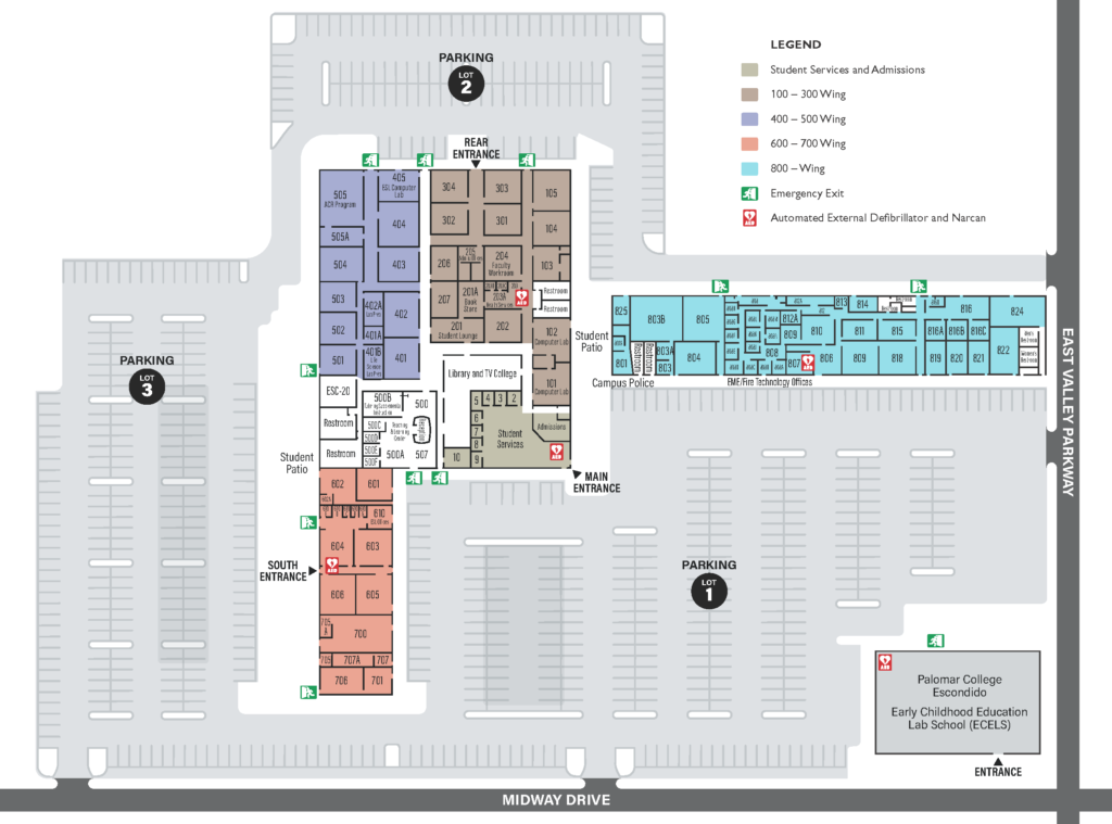 Escondido Education Center Map