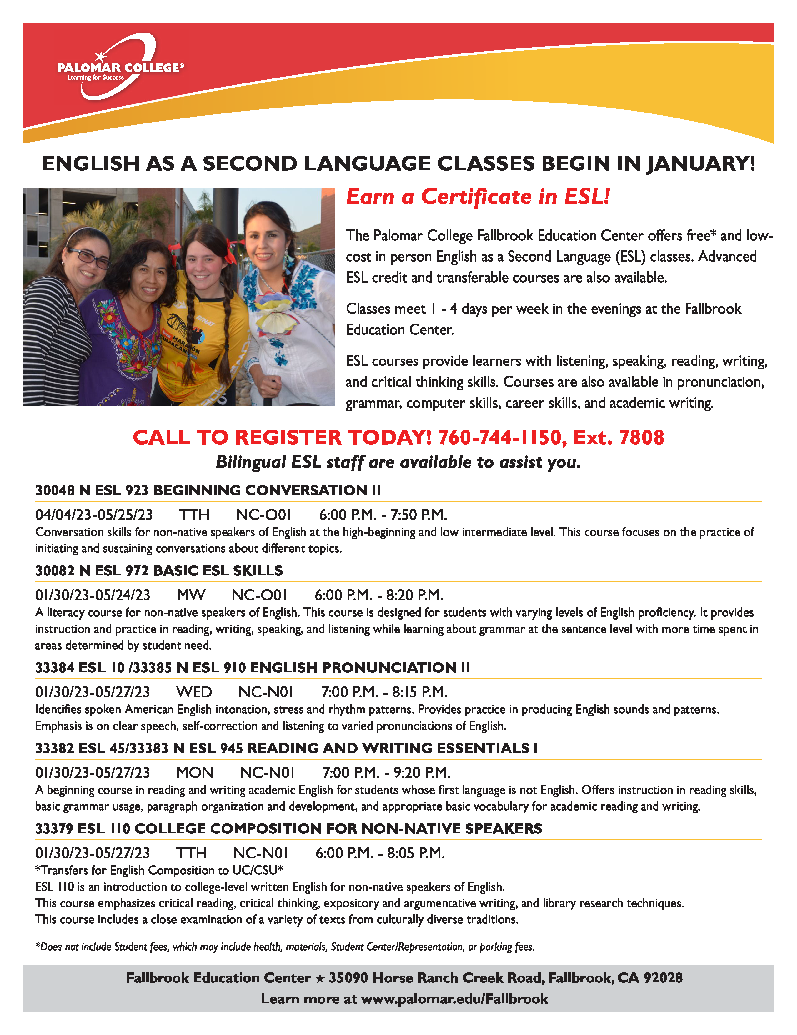 Obtain a Certificate in ESL!