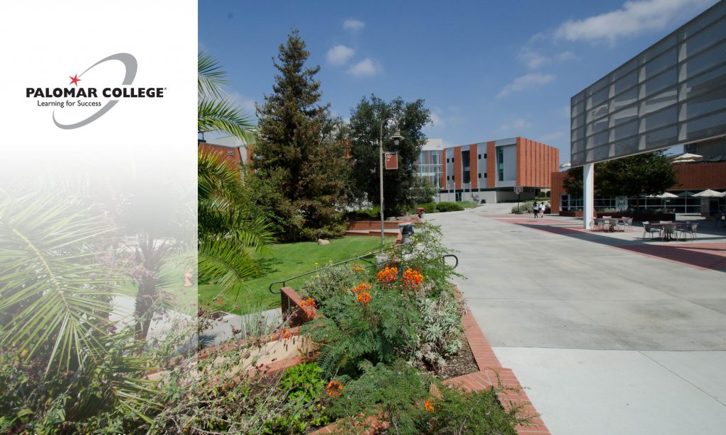 Campus Background with Logo