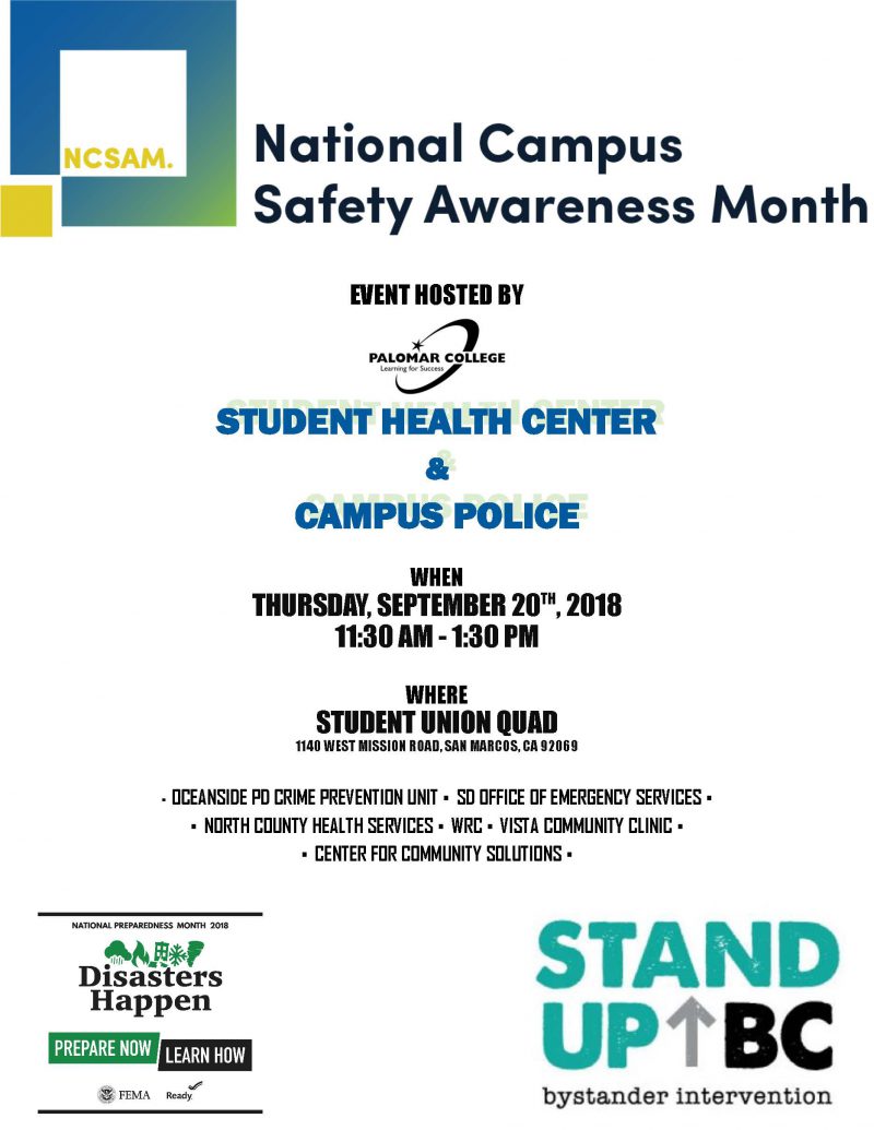 Campus Safety Month flyer