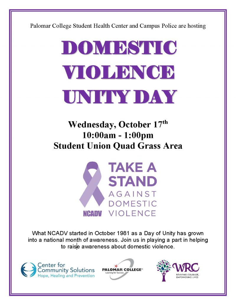 Domestic Violence Unity Day flyer