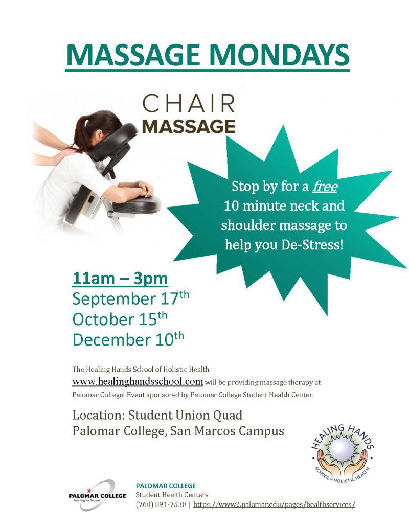 Massage Mondays Flyer