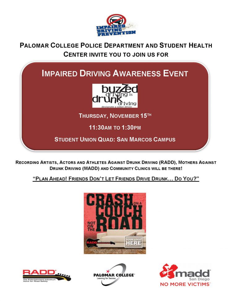 Alcohol Awareness event flyer