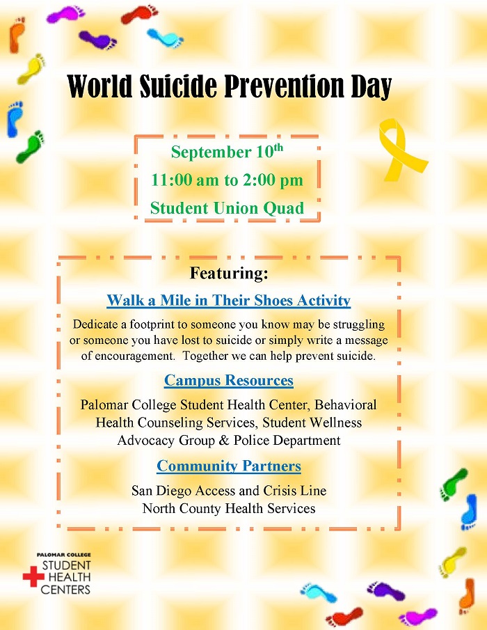 Suicide Prevention Day flyer