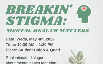 Breakin Stigma Mental Health Matters Event
