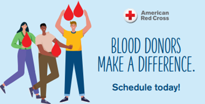 Blood Donors Make a Difference. Schedule today!