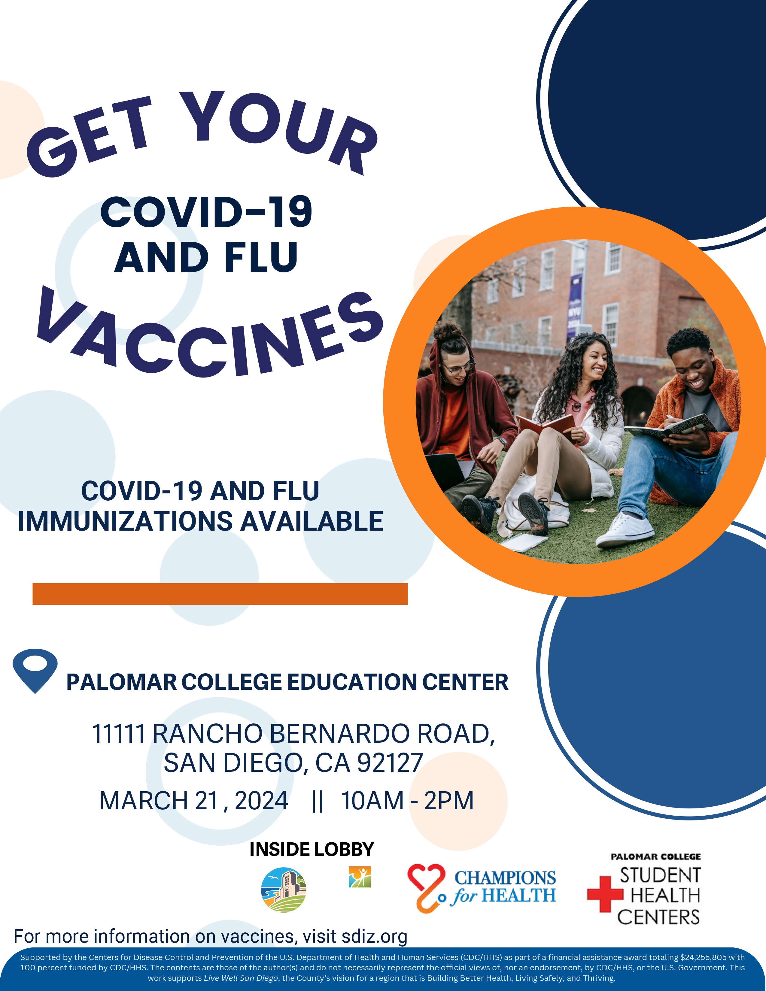 Vaccination Event at Rancho Bernardo Center 3/21/24