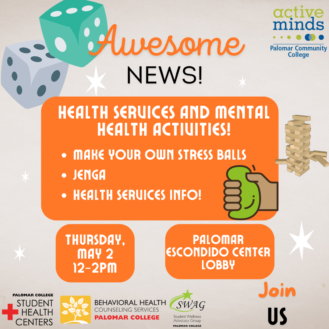 Mental Health Month Event at Escondido Center - May 2nd 12-2pm