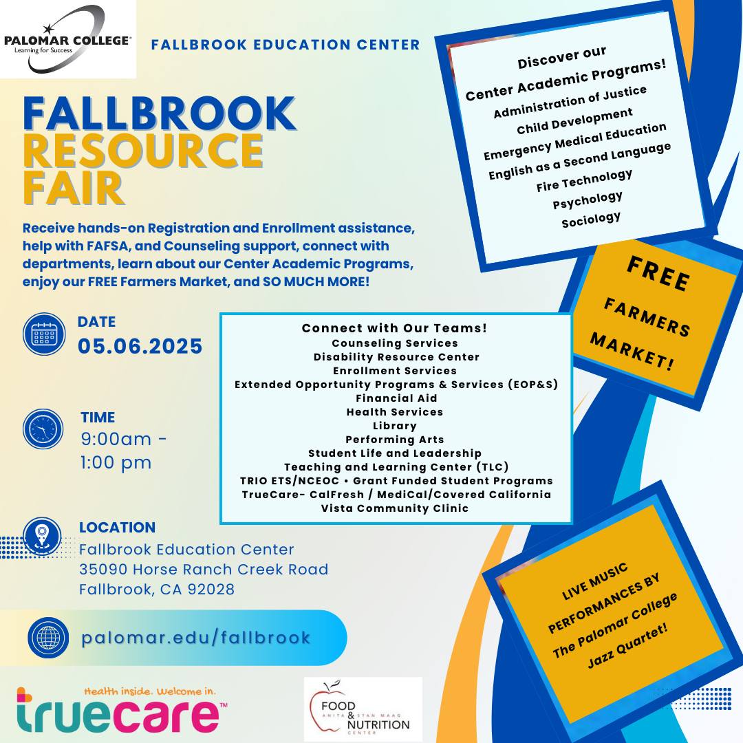 Fallbrook Resource Fair is taking place on May 6th 9am-1pm