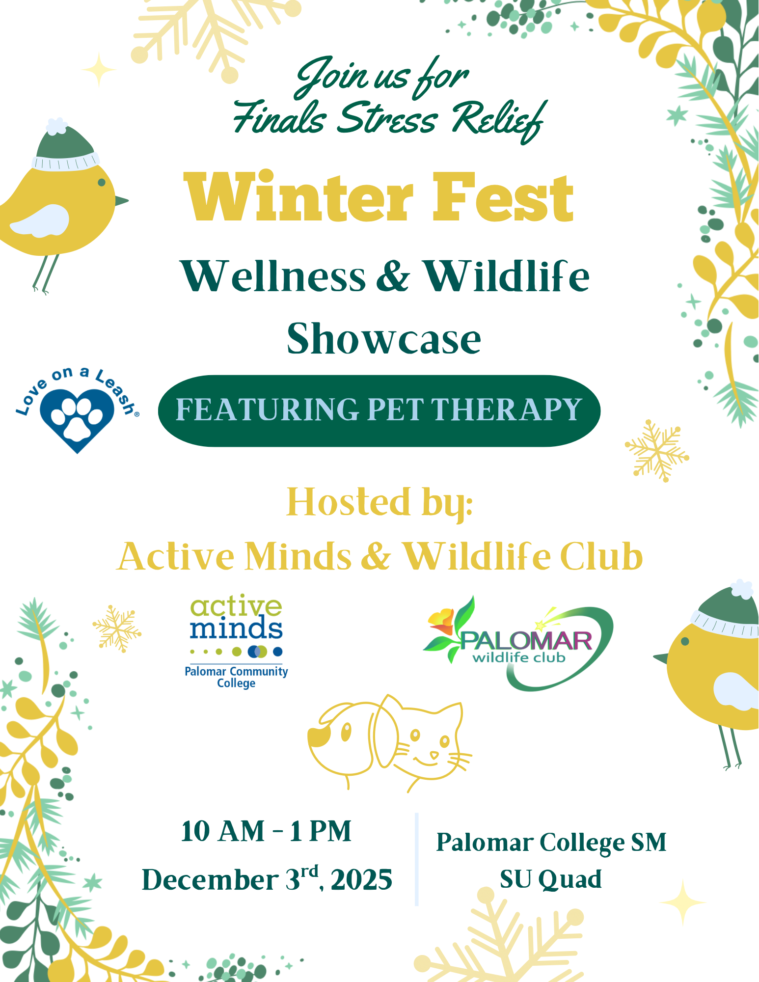 Flyer for Winter Fest event containing details