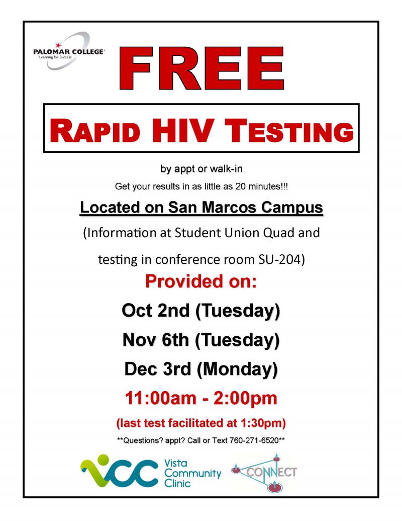 Free HIV Testing flyer