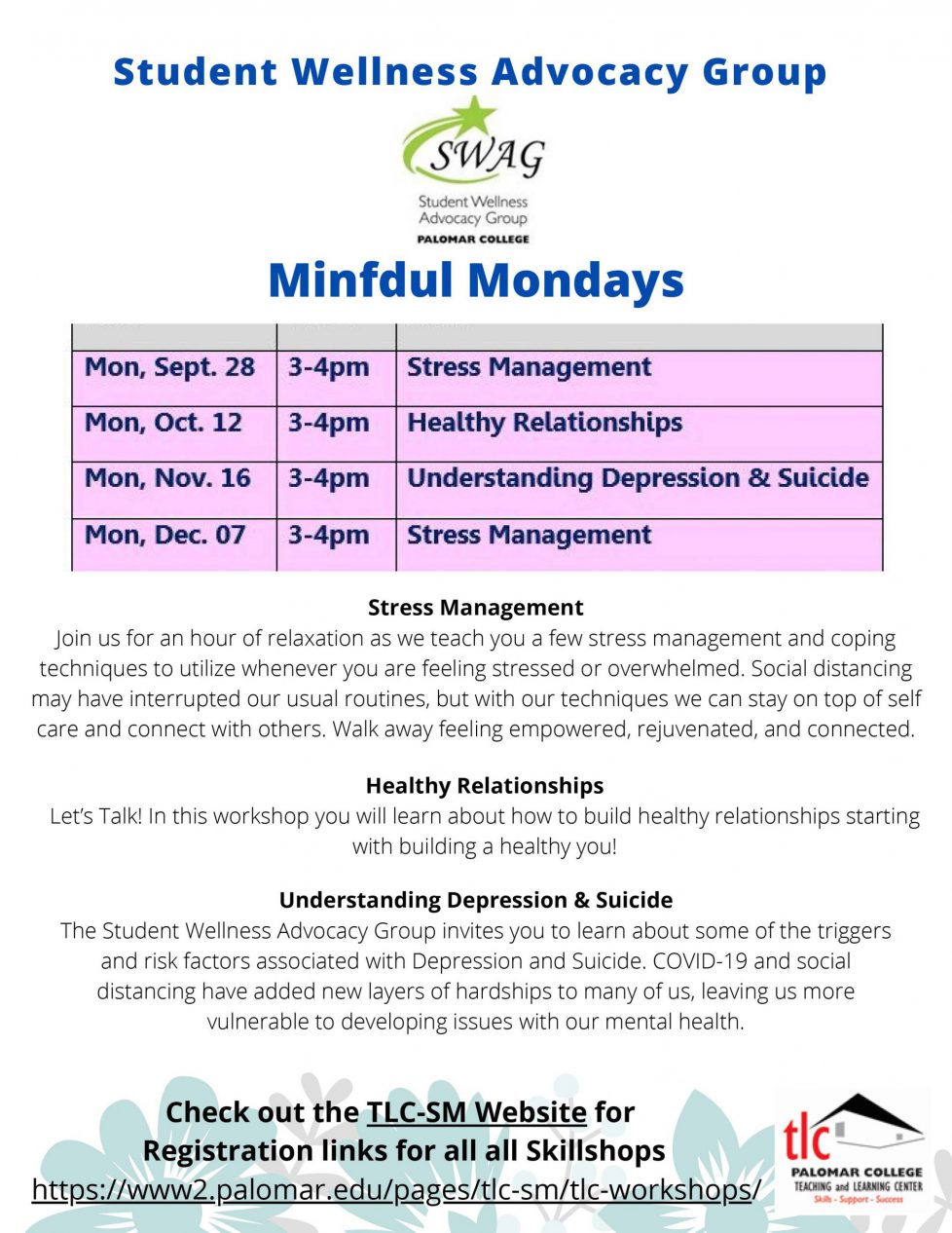Mindful Monday Skillshops