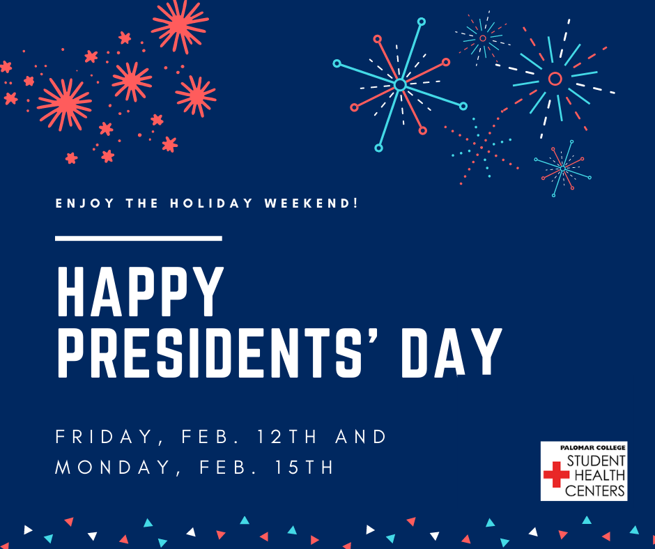 Enjoy the holiday weekend. Happy Presidents' Day!