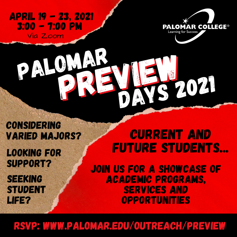 Palomar Preview Days 2021 Services