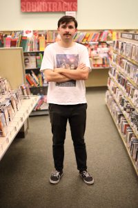 Dylan Baumgartner in Barnes and Noble.