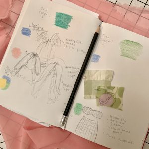 Alexis Solorio's sketchbook where she lays down her thoughts and creativity. (Photo courtesy of Alexis Solorio.)