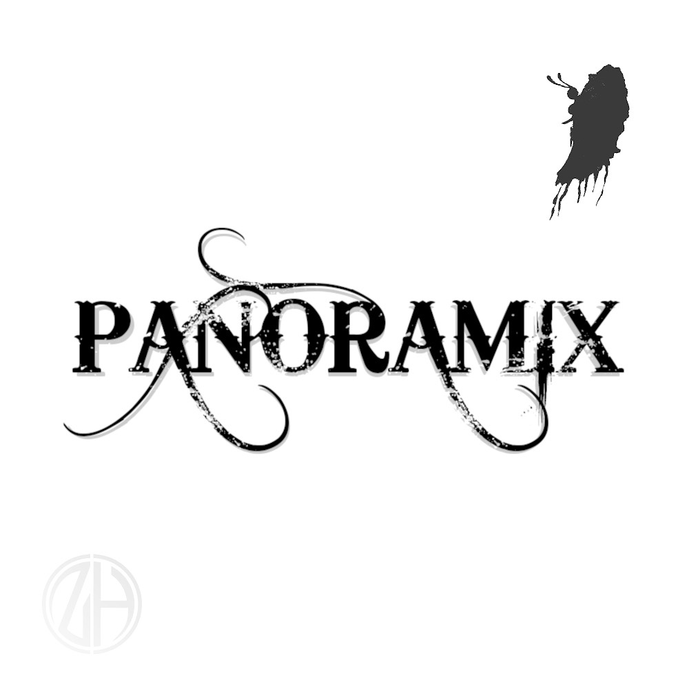 Panoramix logo with a butterfly on the upper right corner