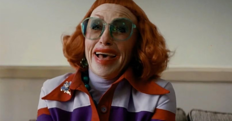 Actress Amy Madigan as Gladys in the film "Weapons"