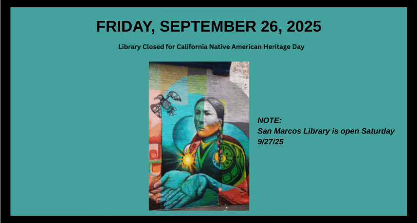 Native American Holiday Library Closure