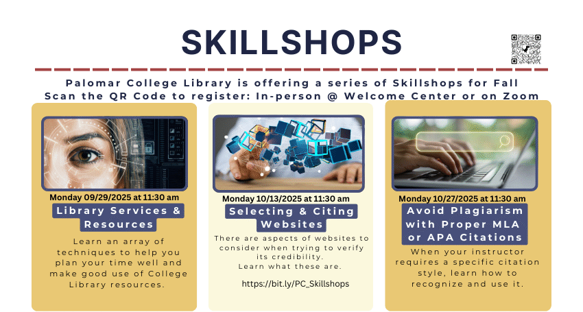 Skillshops Fall 2025 Registration