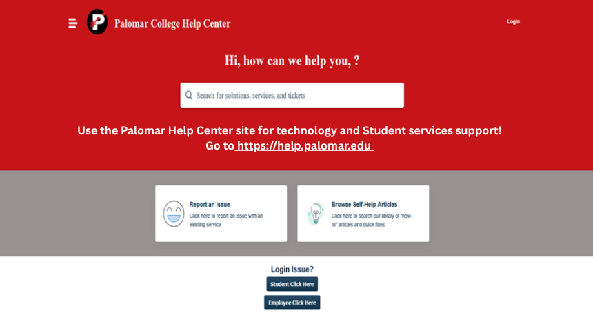 Image linking to Palomar Help Center