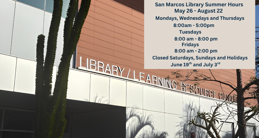 San Marcos Summer Hours 2026 Tile