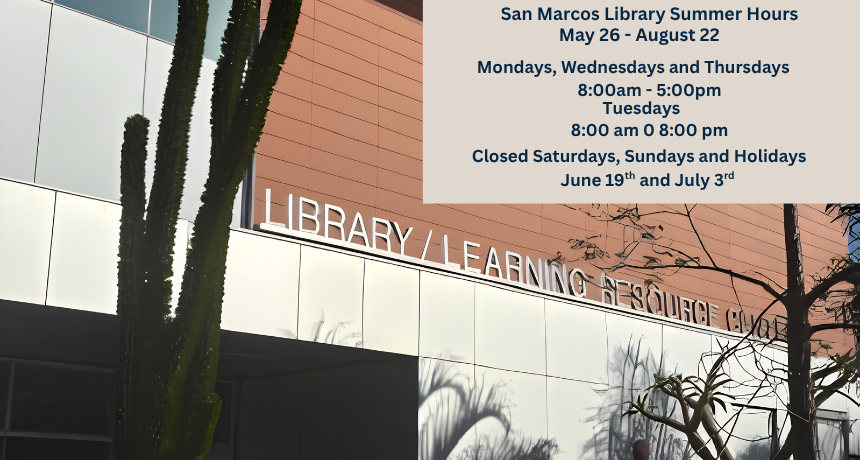 San Marcos Summer Hours 2026 Tile