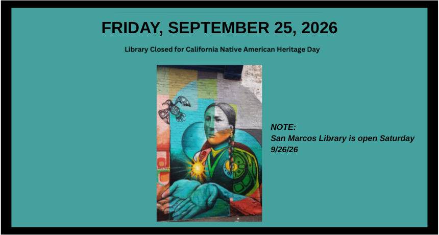 Native American Holiday Library Closure