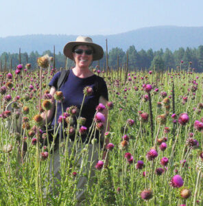 Robyn in the thistles