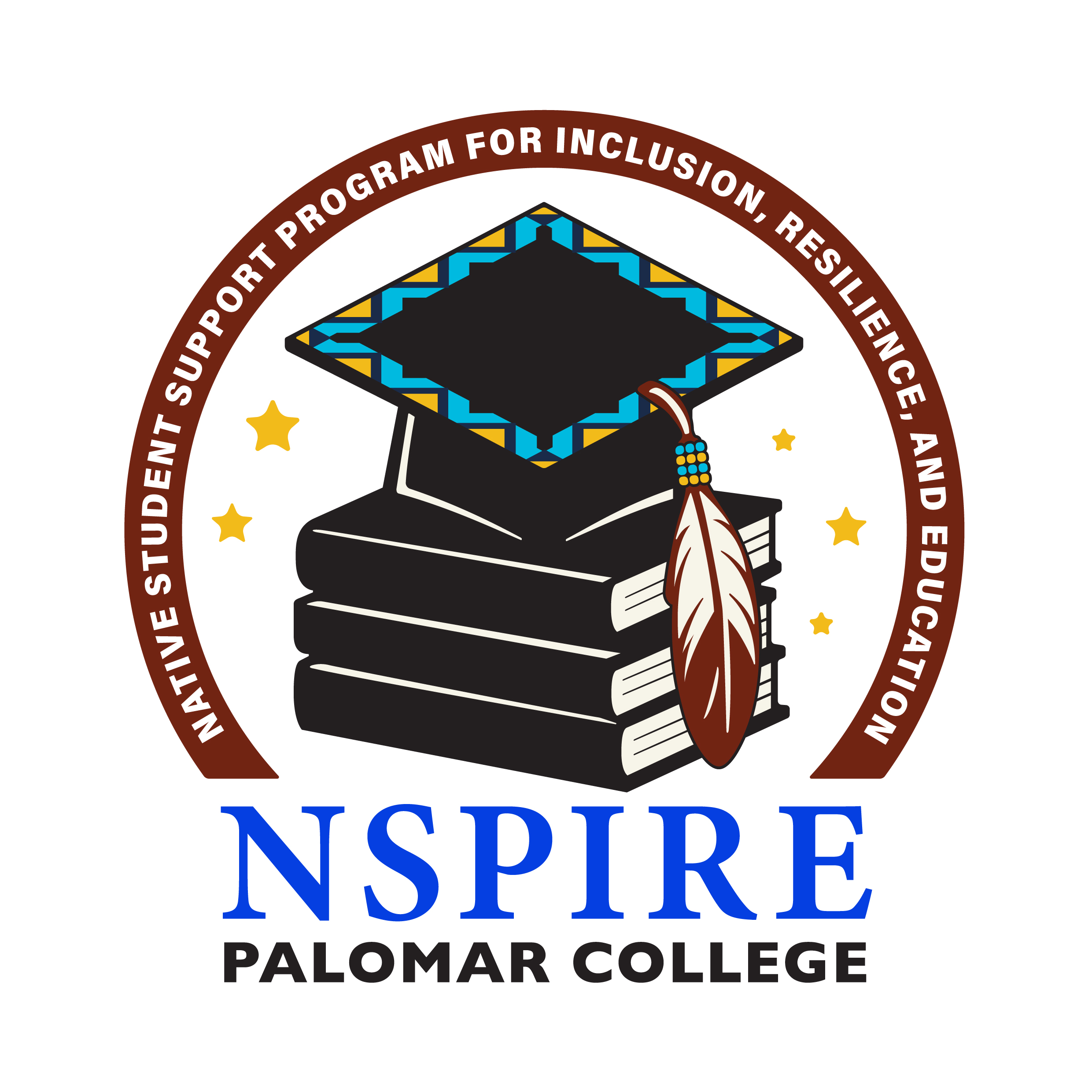NSPIRE Program, Palomar College logo.