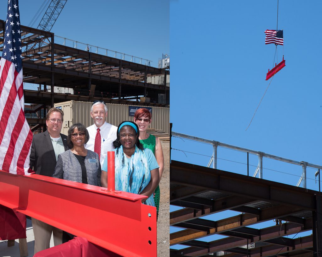Official Topping Out Ceremony for the new Library/Learning Resource Center on the San Marcos campus