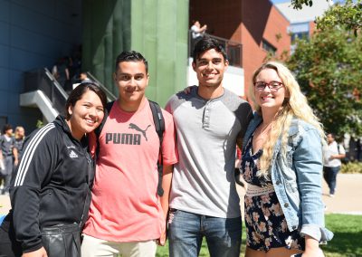Group of students on campus