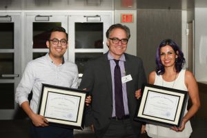 Special guest speakers holding Certificates of Appreciation and standing with Dr. Jack Kahn