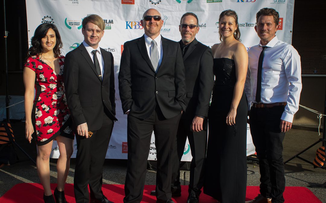 PCTV production staff on the San Diego Film Festival awards ceremony red carpet