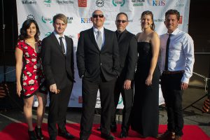 PCTV production staff on the San Diego Film Festival awards ceremony red carpet