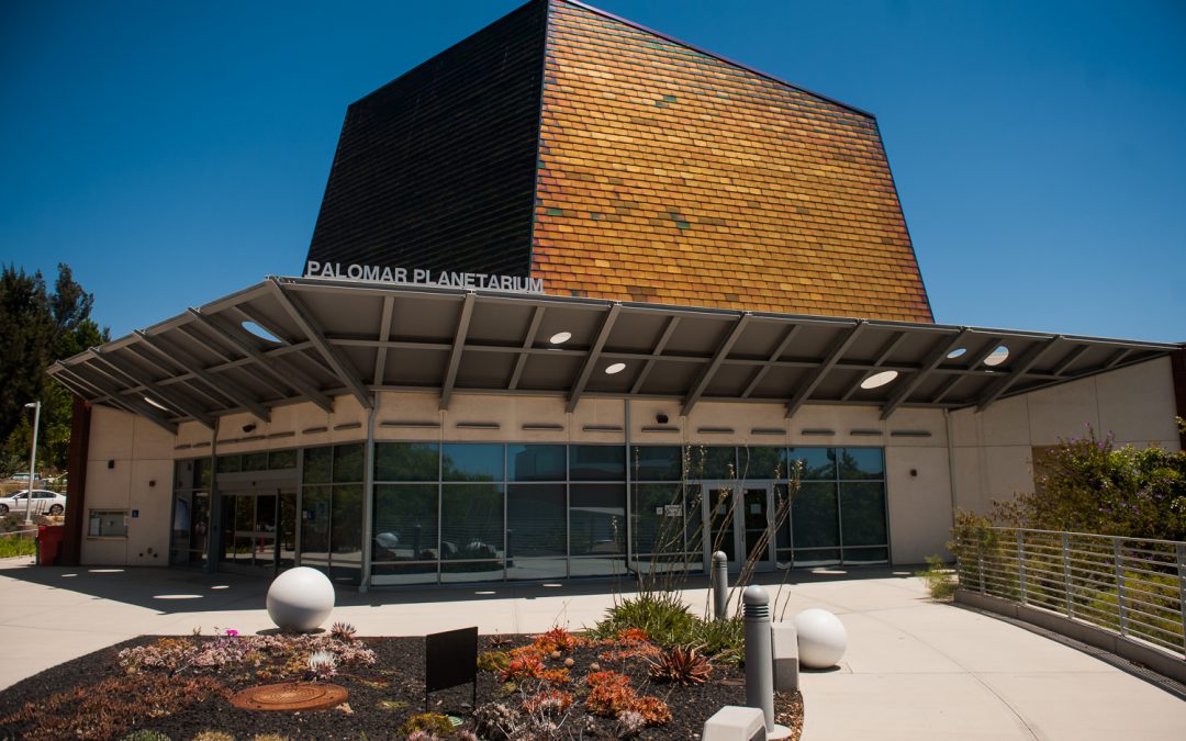 Exterior view of the Palomar planetarium building