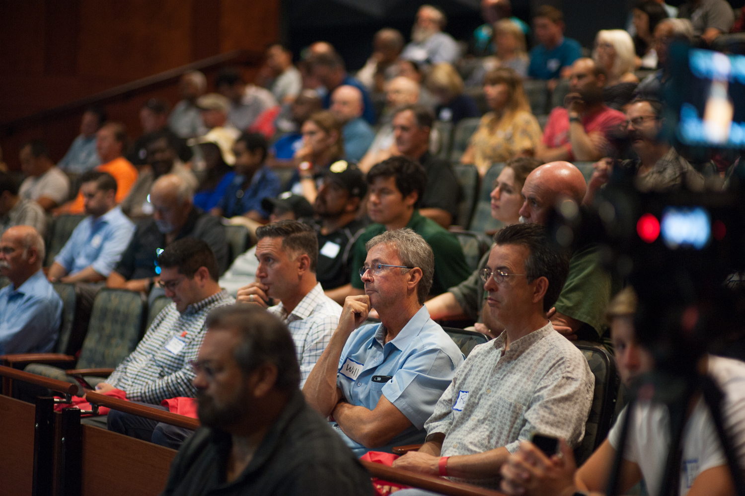 Guests listening at Drone-Con 2018.